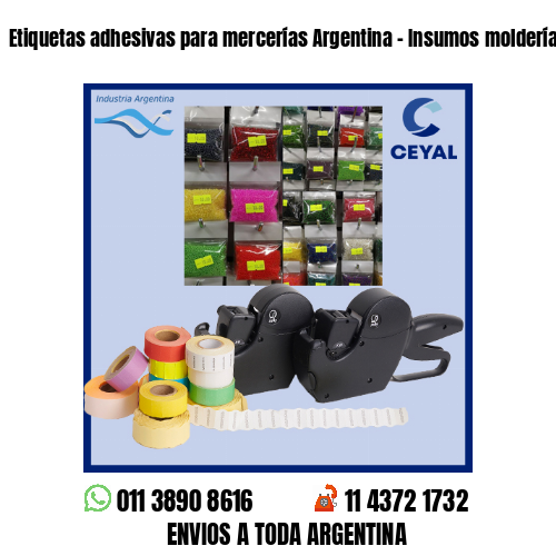 Etiquetas adhesivas para mercerías Argentina – Insumos moldería