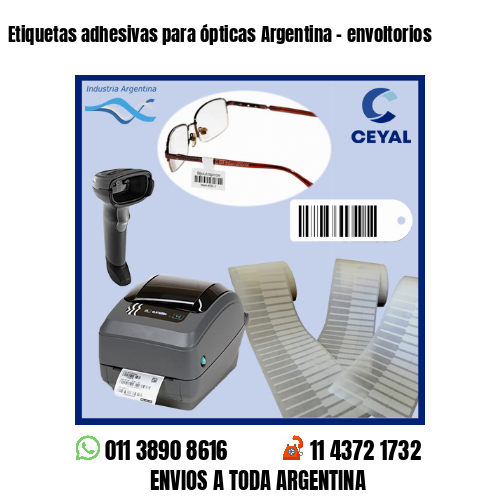 Etiquetas adhesivas para ópticas Argentina – envoltorios