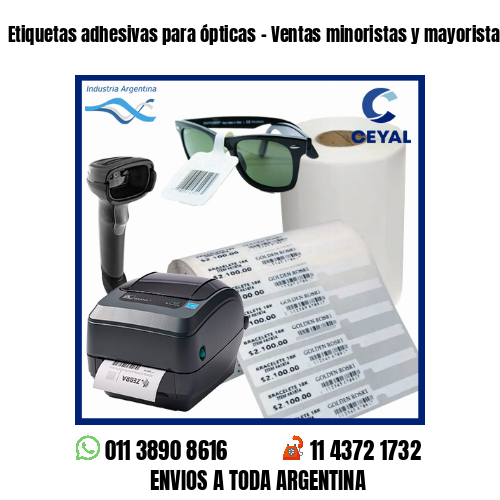 Etiquetas adhesivas para ópticas – Ventas minoristas y mayoristas