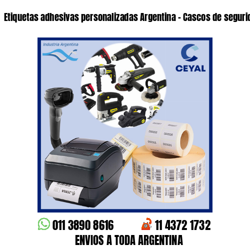 Etiquetas adhesivas personalizadas Argentina – Cascos de seguridad