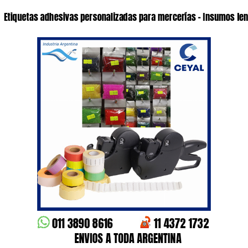 Etiquetas adhesivas personalizadas para mercerías – Insumos lencería