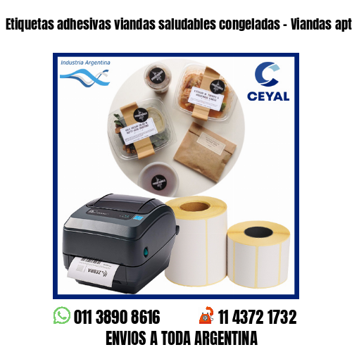 Etiquetas adhesivas viandas saludables congeladas – Viandas aptas celíacos