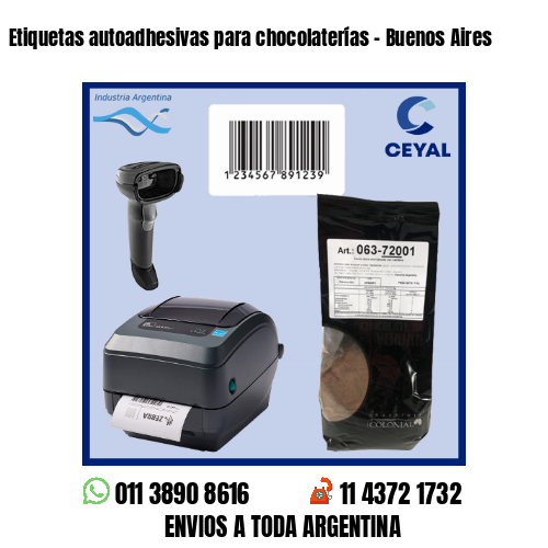Etiquetas autoadhesivas para chocolaterías – Buenos Aires