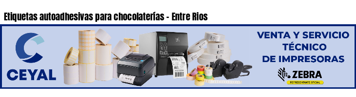 Etiquetas autoadhesivas para chocolaterías - Entre Rios