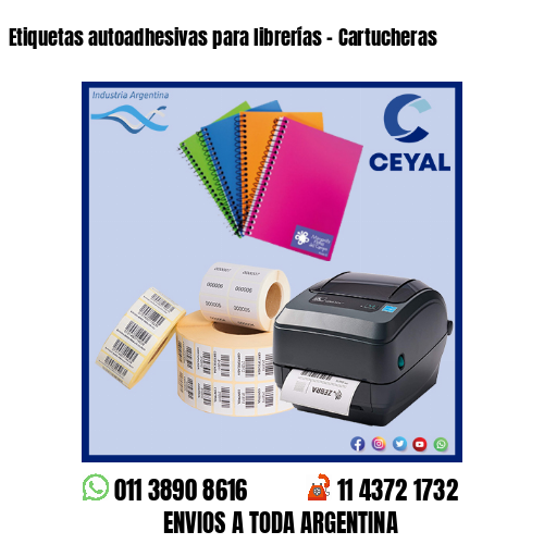 Etiquetas autoadhesivas para librerías – Cartucheras