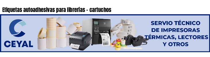 Etiquetas autoadhesivas para librerías - cartuchos