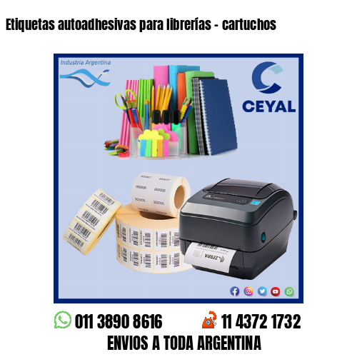 Etiquetas autoadhesivas para librerías – cartuchos