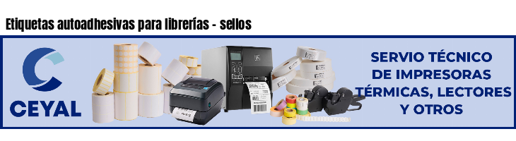 Etiquetas autoadhesivas para librerías - sellos