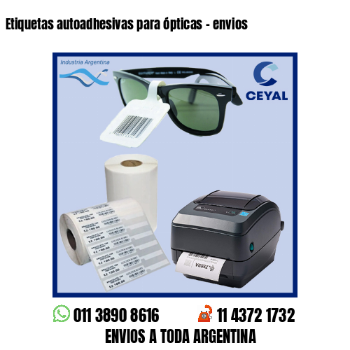 Etiquetas autoadhesivas para ópticas – envios