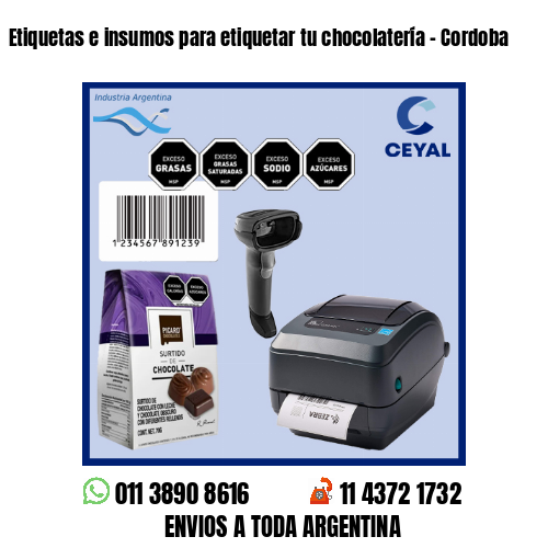 Etiquetas e insumos para etiquetar tu chocolatería – Cordoba