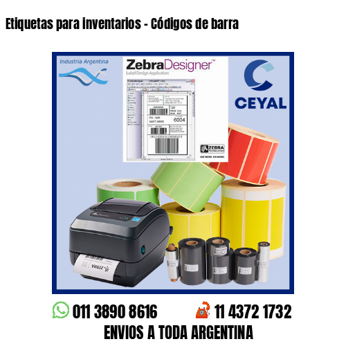 Etiquetas para inventarios – Códigos de barra