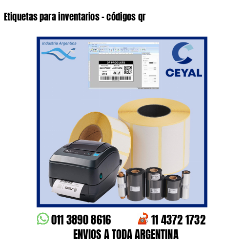 Etiquetas para inventarios – códigos qr
