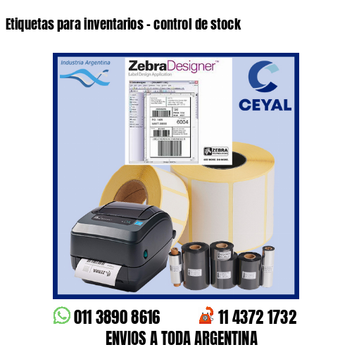 Etiquetas para inventarios – control de stock