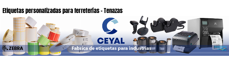 Etiquetas personalizadas para ferreterías - Tenazas