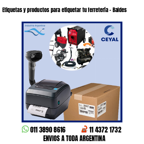 Etiquetas y productos para etiquetar tu ferretería – Baldes