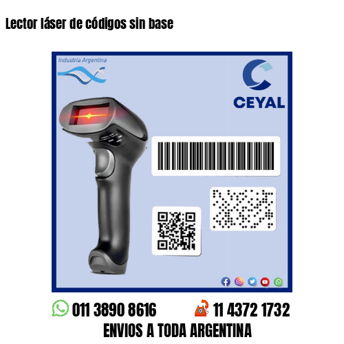 Lector láser de códigos sin base