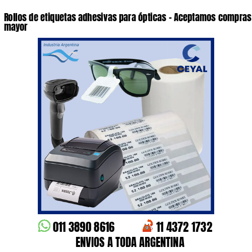 Rollos de etiquetas adhesivas para ópticas – Aceptamos compras al por menor y mayor