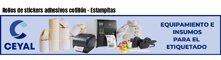 Rollos de stickers adhesivos cotillón - Estampitas