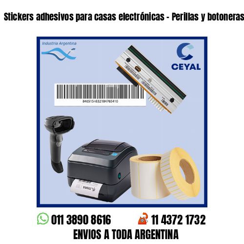 Stickers adhesivos para casas electrónicas – Perillas y botoneras