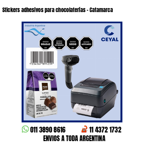 Stickers adhesivos para chocolaterías – Catamarca