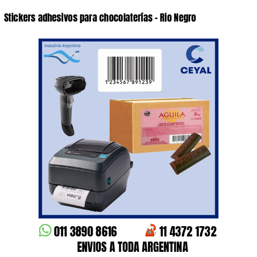 Stickers adhesivos para chocolaterías – Rio Negro