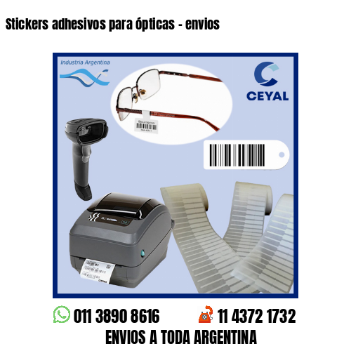 Stickers adhesivos para ópticas – envios
