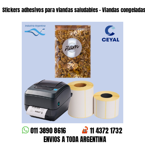 Stickers adhesivos para viandas saludables – Viandas congeladas