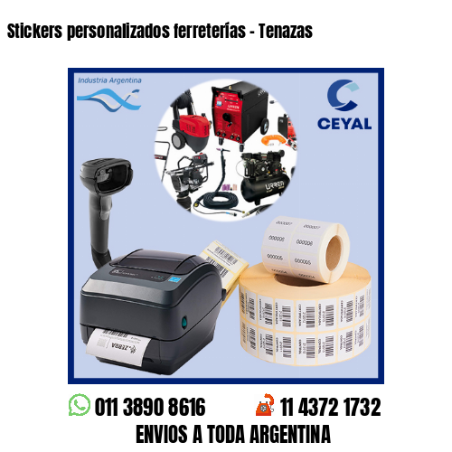 Stickers personalizados ferreterías – Tenazas