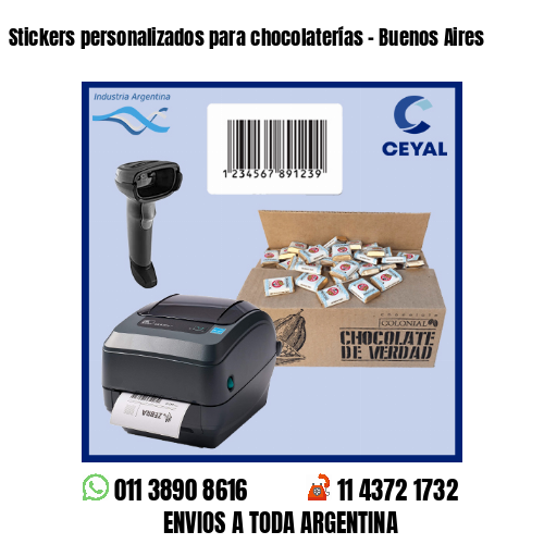 Stickers personalizados para chocolaterías – Buenos Aires