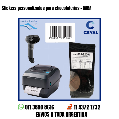 Stickers personalizados para chocolaterías – CABA