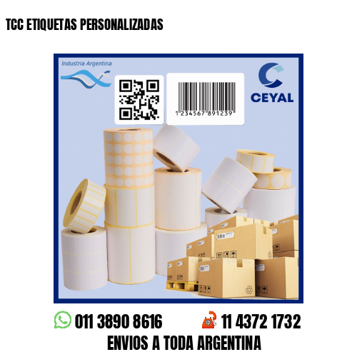 TCC ETIQUETAS PERSONALIZADAS