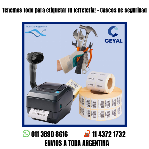 Tenemos todo para etiquetar tu ferretería! – Cascos de seguridad