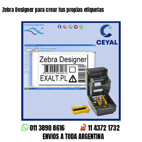 Zebra Designer para crear tus propias etiquetas