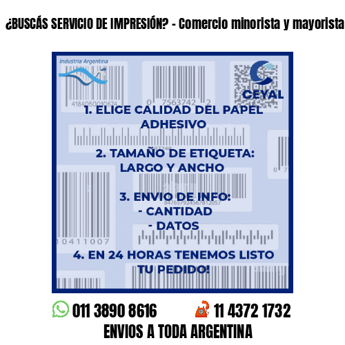 ¿BUSCÁS SERVICIO DE IMPRESIÓN? – Comercio minorista y mayorista
