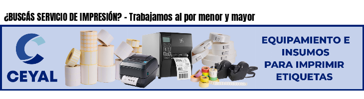 ¿BUSCÁS SERVICIO DE IMPRESIÓN? - Trabajamos al por menor y mayor