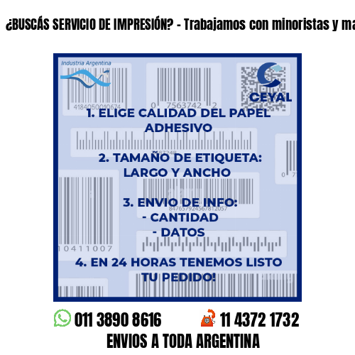 ¿BUSCÁS SERVICIO DE IMPRESIÓN? – Trabajamos con minoristas y mayoristas