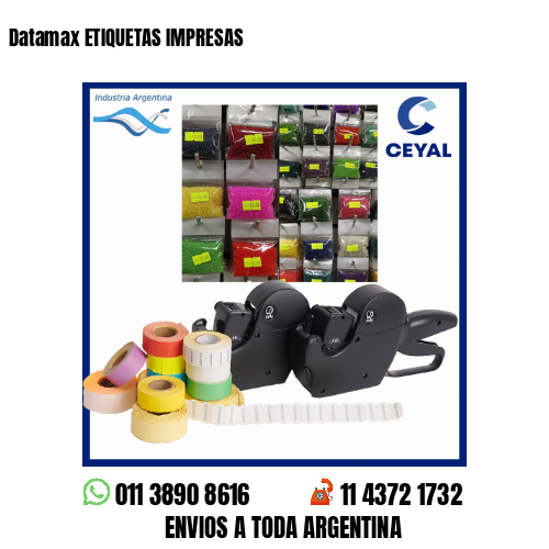 Datamax ETIQUETAS IMPRESAS