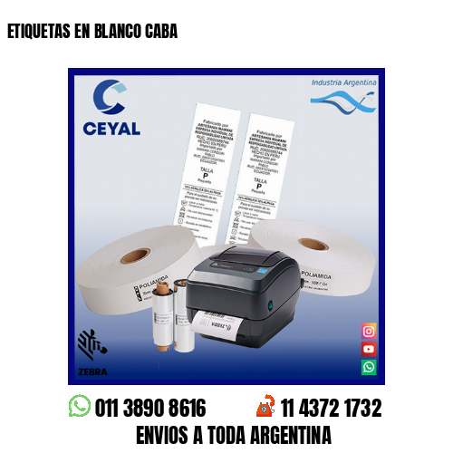 ETIQUETAS EN BLANCO CABA
