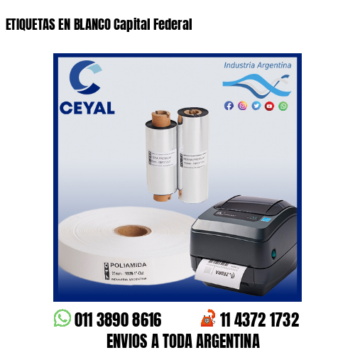 ETIQUETAS EN BLANCO Capital Federal