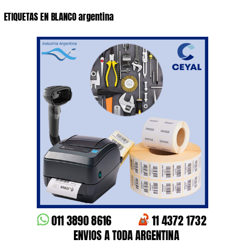ETIQUETAS EN BLANCO argentina