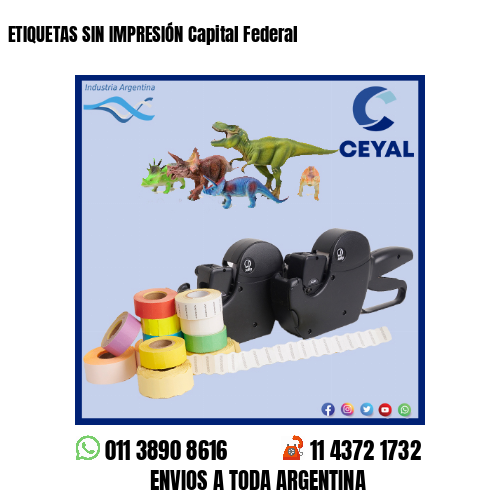 ETIQUETAS SIN IMPRESIÓN Capital Federal
