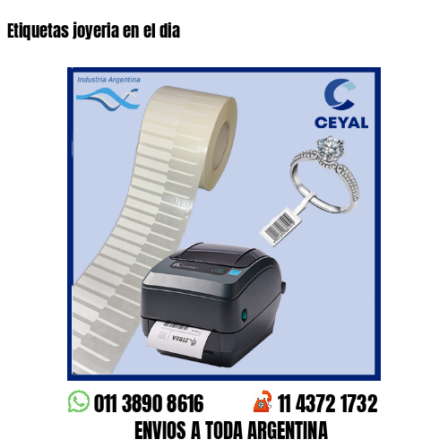 Etiquetas joyeria en el dia