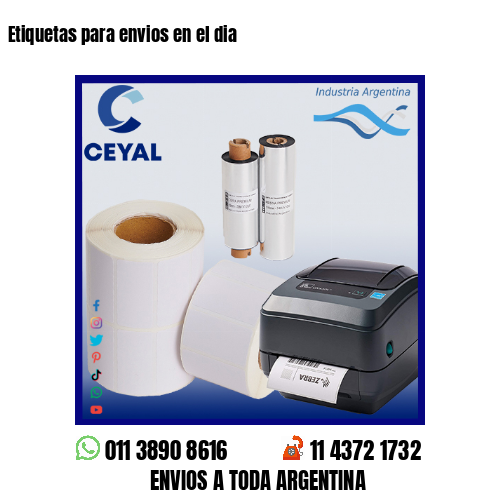 Etiquetas para envios en el dia