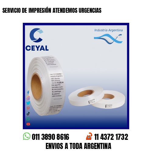 SERVICIO DE IMPRESIÓN ATENDEMOS URGENCIAS