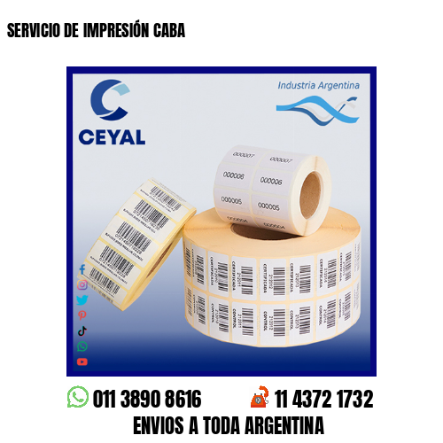 SERVICIO DE IMPRESIÓN CABA