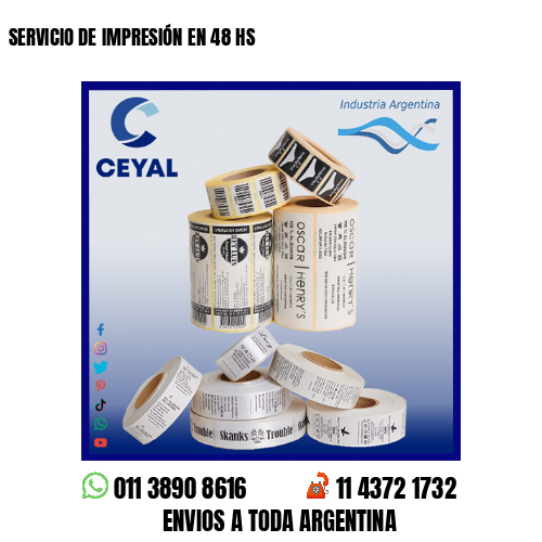 SERVICIO DE IMPRESIÓN EN 48 HS