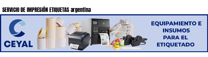SERVICIO DE IMPRESIÓN ETIQUETAS argentina 
