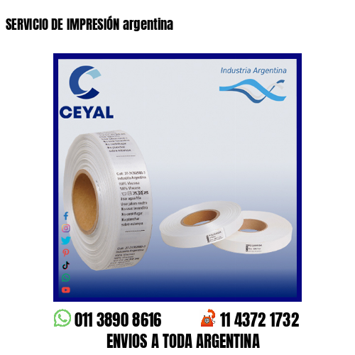 SERVICIO DE IMPRESIÓN argentina