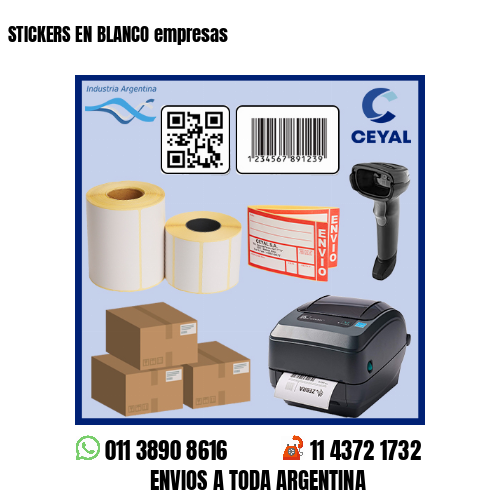 STICKERS EN BLANCO empresas