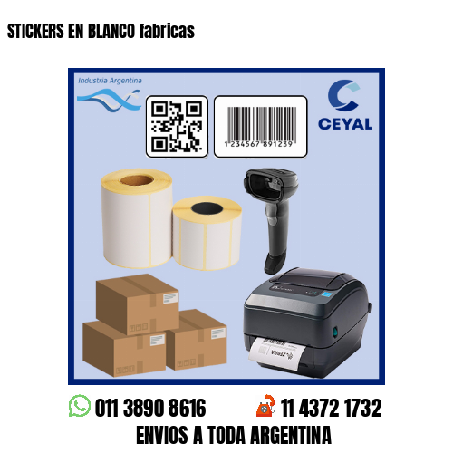 STICKERS EN BLANCO fabricas